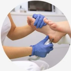 Fußpflegebehandlung